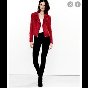 Express Suede Moto Jacket - Medium